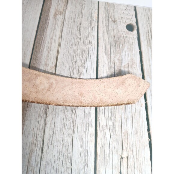Roris Painted Beltz Hand Painted Black and Blue Leather Belt No Buckle 35\